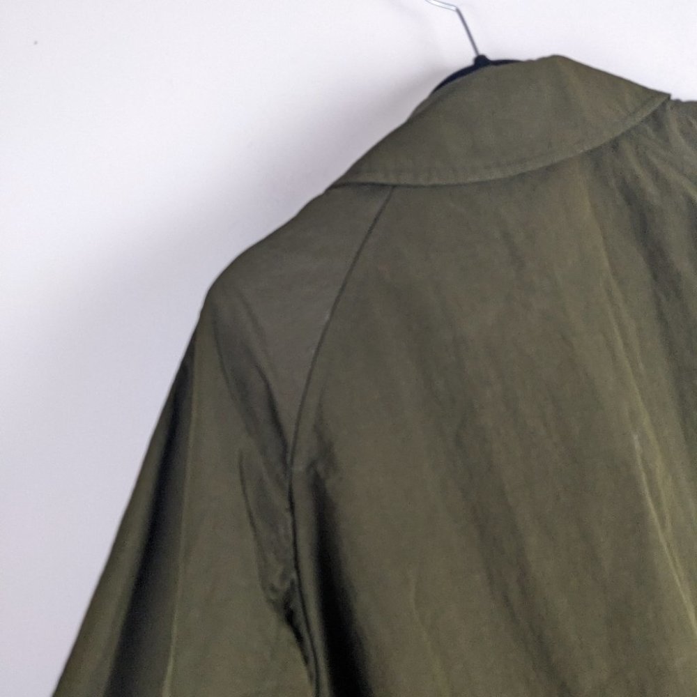 ARITZIA babaton Skylar trench coat moss green size small - Picture 10 of 13